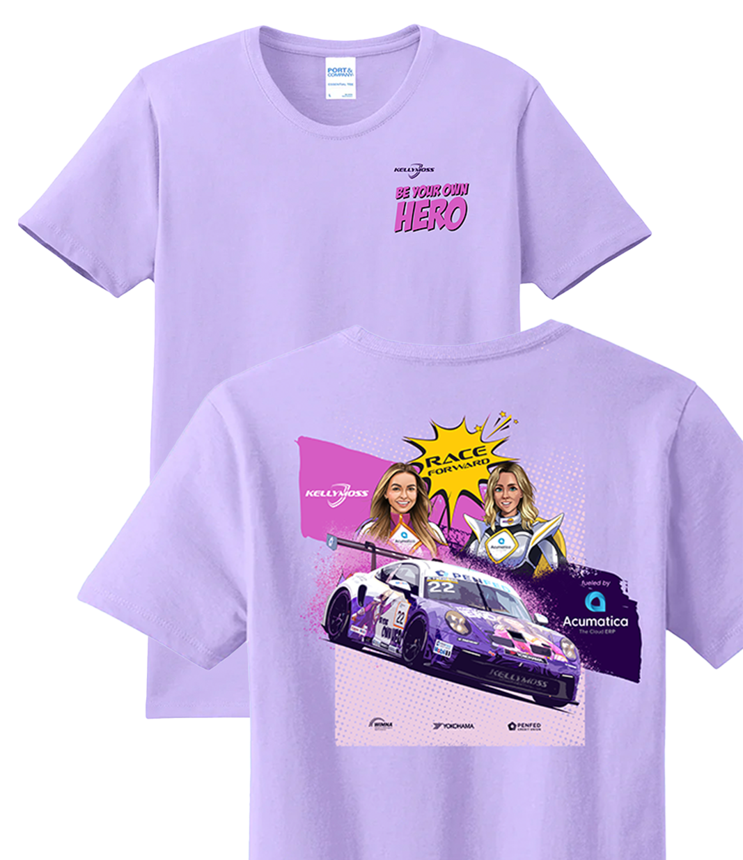 Be Your Own Hero Lavender T-shirt